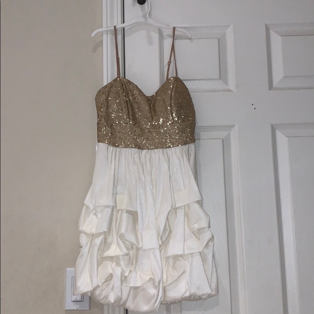 White and Gold Dress